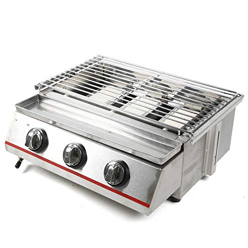 Propane Infrared Steak Grill - Efficient Heating Outdoor Portable Gas Grill with Vertical Cooking,Stainless Steel Single Burner Propane Gas Grill,Perfect for Steak,Ribeyes,Picnic,BBQ