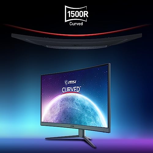 MSI Optix G32CQ4 E2 QHD 1500R Curvature 16:9 Aspect Ratio Non-Glare Super Narrow Bezel 1ms 2560 x 1440 170Hz Refresh Rate Tilt Adjustment AMD FreeSync 32",Black