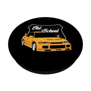 Import Racer, Japanese Tuner Car, Men's Old School Hot Rod PopSockets Swappable PopGrip