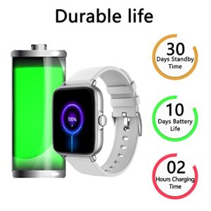 Smart Watch (Answer/Make Call), 1.7" Smartwatch Fitness Tracker for Android and iOS Phones with Heart Rate Sleep Tracking, 28 Sport Modes, Blood Oxygen, Ai Voice Control,Fitness Watch for Women Men