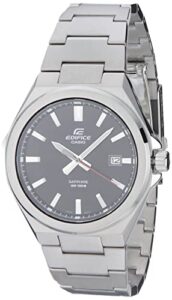 casio edifice men's quartz date indicator sapphire crystal 100m water resistant watch efb-108d-1av