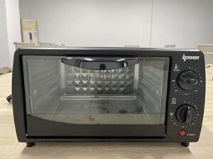 ipow baking ovens black compact design black