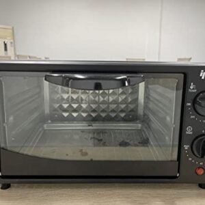 IPOW Baking Ovens Black Compact Design Black