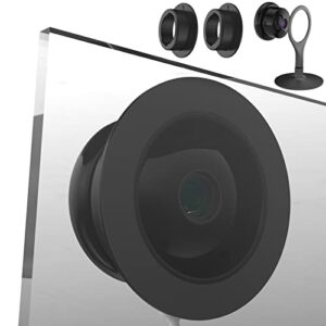 teccle window mount for google nest camera indoor, through window use nest cam, no indoor reflections (black/pack of 2)