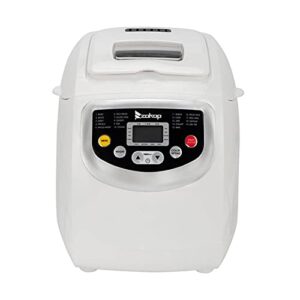 NA BM8021 2LB Bread Maker Machine with Automatic Feeding Function,High Temperature Resistant Environmental Protection Plastic,White,110V 550W US Plug