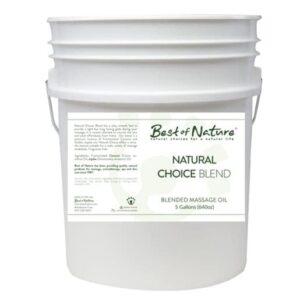best of nature natural choice blend massage oil - 5 gallon pail