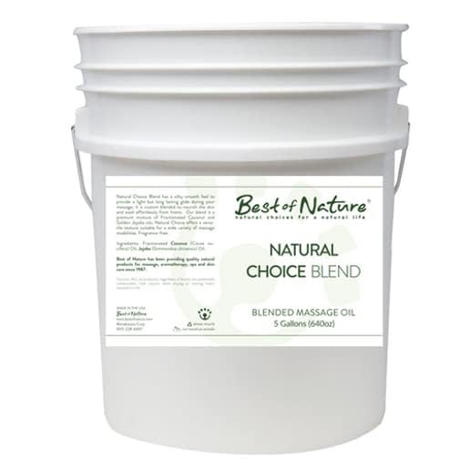 Best of Nature Natural Choice Blend Massage Oil - 5 Gallon Pail