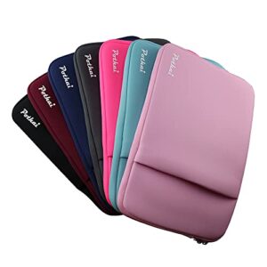 Pothai Laptop Sleeve Bag Compatible with 12.5 13.3 Inch MacBook Pro Air, for 12.5 inch Notebook Computer, Polyester Protective Case Cover with Pocket, (12-12.5 Inch / New 13.3, Rosered)