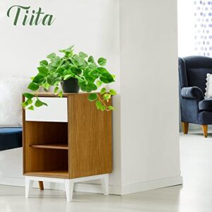 Tiita Fake Plants Artificial Scindapsus Aureus in Pots, Realistic Fake Greenery Potted Plants for Home Office Desk Window Sill Bathroom Bedroom Outdoor Indoor