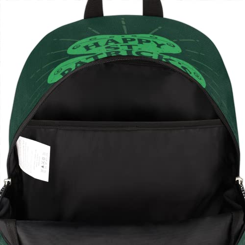 St. Patrick's Day Green Clover Bookbag School Backpack Teens Girls Boys Schoolbag Shoulder Computer Hiking Gym Travel Casual Travel Daypack