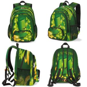 St. Patrick's Day Bookbag School Backpack Teens Girls Boys Schoolbag Shoulder Computer Hiking Gym Travel Casual Travel Daypack