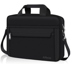 alfheim 14 inch laptop bag briefcase shoulder bag with adjustable detachable shoulder strap, water repellent lightweight messenger bag for travel business,compatible with macbook air/macbook pro 14"