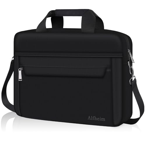 Alfheim 14 inch Laptop Bag Briefcase Shoulder Bag with Adjustable Detachable Shoulder Strap, Water Repellent Lightweight Messenger Bag for Travel Business,Compatible with Macbook Air/Macbook Pro 14"