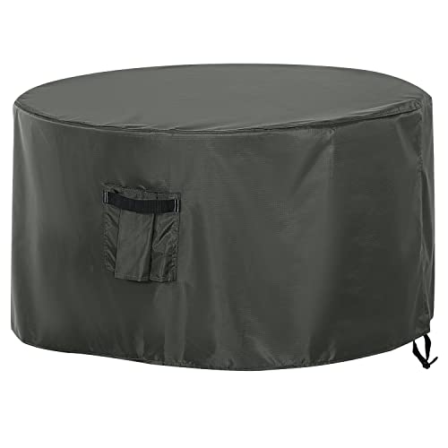 ABCCANOPY Waterproof Outdoor Patio Fire Pit Cover Lawn Patio Fire Bowl Covers Heavy Duty UV Resistant Dust Proof Protective Covers, 40" Lx 40" Wx 20" H