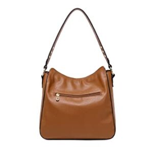 Montana West Hobo Bag for Women Designer Ladies Bucket Purse Handbags Chic Shoulder Totes Bag,B2B-MWC-128-BR