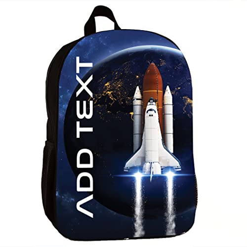 KishKesh Personalization Personalized Backpack 16" Inch - Space Shuttle