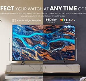 Hisense ULED 4K Premium 55U6H Quantum Dot QLED Series 55-Inch Smart Google TV, Dolby Vision Atmos, Voice Remote, Compatible with Alexa (2022 Model), Black