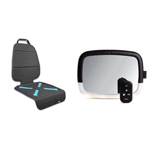 munchkin brica elite seat guardian car seat protector and 360 pivot nightlight baby in-sight car mirror