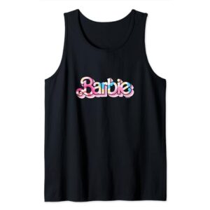 Barbie - Pastel Pattern Logo Tank Top