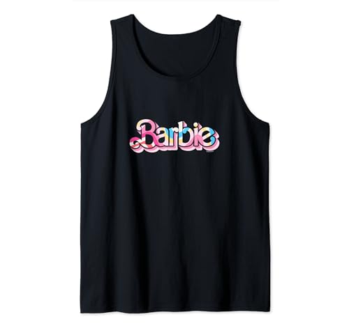 Barbie - Pastel Pattern Logo Tank Top