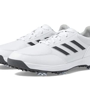 adidas Men's TECH Response 3.0 Golf Shoe, FTWR White/Dark Silver Metallic/Silver met, 10