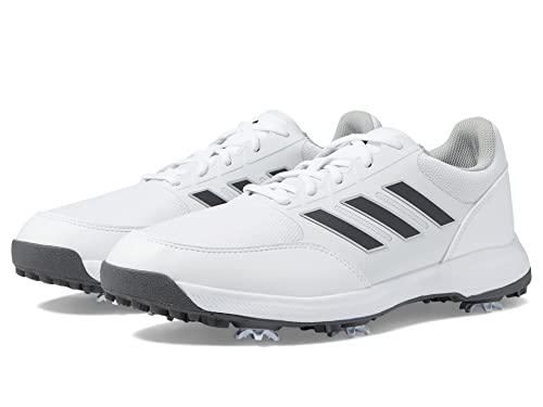 adidas Men's TECH Response 3.0 Golf Shoe, FTWR White/Dark Silver Metallic/Silver met, 10