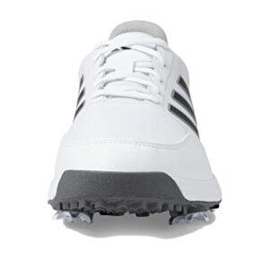 adidas Men's TECH Response 3.0 Golf Shoe, FTWR White/Dark Silver Metallic/Silver met, 10