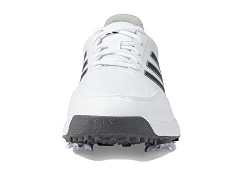 adidas Men's TECH Response 3.0 Golf Shoe, FTWR White/Dark Silver Metallic/Silver met, 10