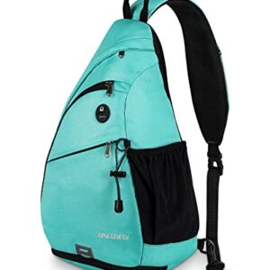 WATERFLY Sling Bag Crossbody Backpack: Over Shoulder Daypack Casual Cross Chest Side Pack