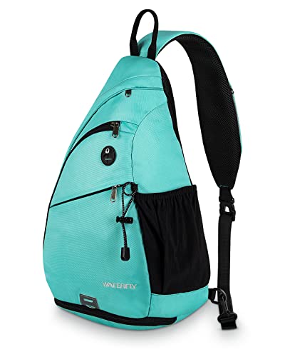 WATERFLY Sling Bag Crossbody Backpack: Over Shoulder Daypack Casual Cross Chest Side Pack