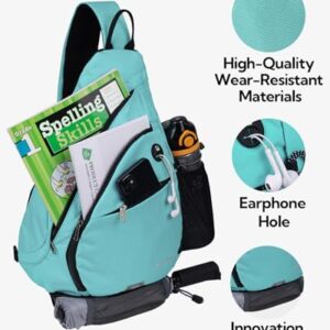 WATERFLY Sling Bag Crossbody Backpack: Over Shoulder Daypack Casual Cross Chest Side Pack