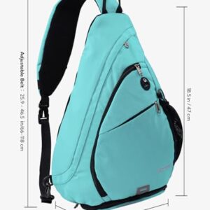 WATERFLY Sling Bag Crossbody Backpack: Over Shoulder Daypack Casual Cross Chest Side Pack