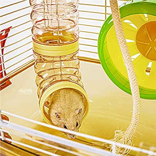 YIBOPET Hamster Cage Small Animal Cage 3 Layers Transparent Cage Size：10.6"(W) X8.1(L) X18.3 (H) Suitable for Hamsters up to 3.5 inch in Length