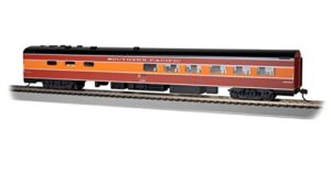 bachmann trains - 85' smooth-side dining car with lighted interior - southern pacific #10267 - daylight - ho scale (14806)