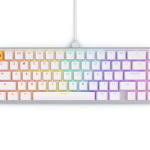 Glorious Gaming GMMK 2-65 Percent Keyboard - White Custom Layout - Compact Low-Profile - Hotswap w/Cherry Mx Style Switches - Incl. Double Shot Keycaps & Linear Switches