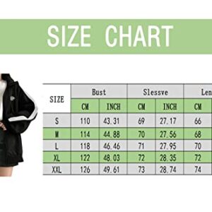 Zip Up Hoodie Women Casual Oversized Basic Hoodies Y2k Streetwear Baggy Sweatshirts Soft Jacket Teen Girls Gothic Clothing J Black