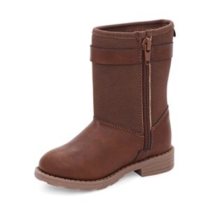 carter's girls-lady fashion boot, brown, 8-toddler