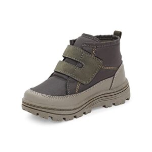carter's boy's bane fashion boot, grey, 6 toddler