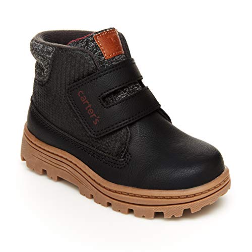 Carter's Boy's Kelso Fashion Boot, Black, 12 Little Kid