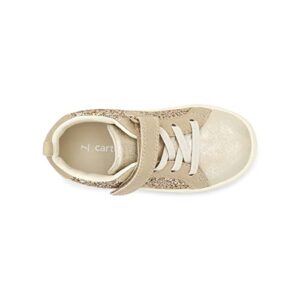 Carter's Girls Perrie Sneaker, Gold, 10 Toddler