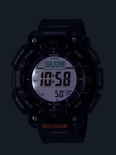 Casio Pro Trek Bio Mass Tough Solar Triple Sensor w/Thermometer Altimeter Barometer Compass World Time Men's Watch PRG340-1