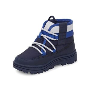 carter's boy's fallon fashion boot, blue, 7 toddler