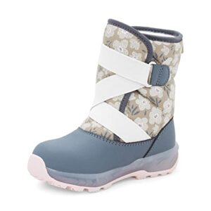 carter's girls legolas cold weather boot, ivory, 12 little kid