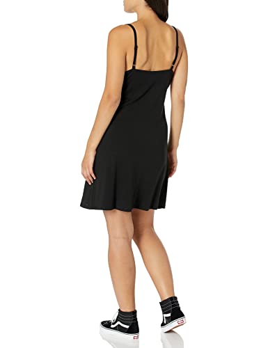 Volcom Women's Scenic Stone Fit and Flare Knit Dress, Black, Small