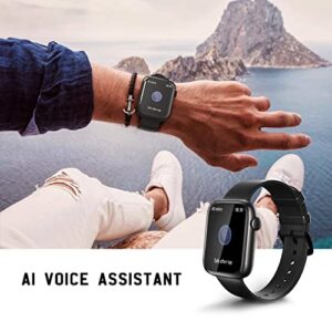 Smart Watch Make Calls,AMZSA Sport Smart Watch Support Calls dial 120+ Sport Modes Health Heart Rate Fitness Tracker Custom Watch Faces for andorid Phones Compatible with iPhone for Men Women