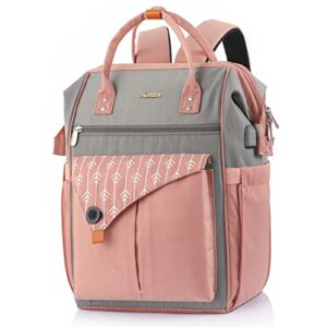travel backpack for women laptop backpack fit 17.3 inch notebook, bookbag school backpack womens backpack teen girls with usb charging port, nurse backpack teacher backpack for work, travel, business