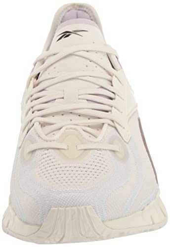 Reebok Women's Zig Kinetica 3.0 Sneaker, Chalk/Taupe/Purple Oasis, 6.5