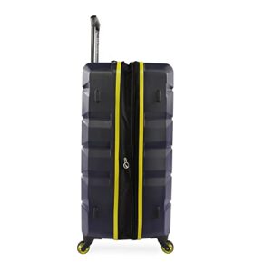 Nautica Lightview 3pc Hardside Luggage Set, Navy/Yellow