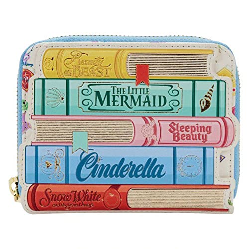 Loungefly Disney Princess Books Classic Zip Around Wallet Disney Princess One Size