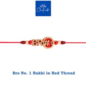 CHERKRAFT Rakhi for Small Brother Cartoon Wooden Rakhi/Superhero Rakhi for Small Bhai Bro Rakhi Thread (Bro 1)